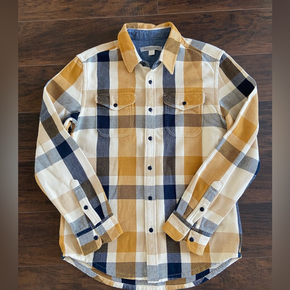 Outerknown Blanket plaid shirt sz M